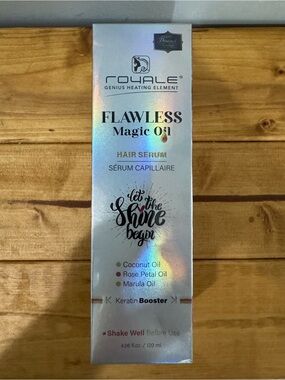 Royale Flawless Magic Oil Hair Serum - Iridescent Silver Packaging